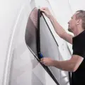 How to paint rv exterior fiberglass - cover windows