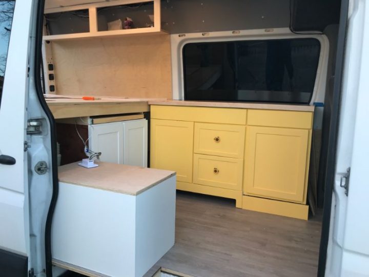 yellow cabinets